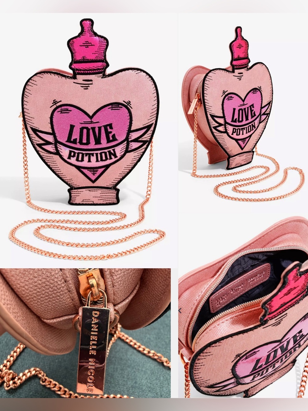 Danielle Nicole x Harry Potter Amortentia Love Potion Crossbody Bag Pink